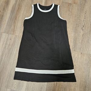 J. Jill FIT Women's 1XL Sleeveless Dress Black And White Cotton Color Block